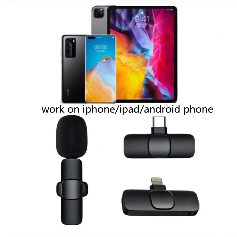 Wireless Clip-On Lavalier Microphone for iPhone & Android