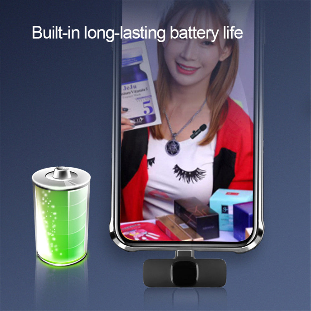 Wireless Clip-On Lavalier Microphone for iPhone & Android