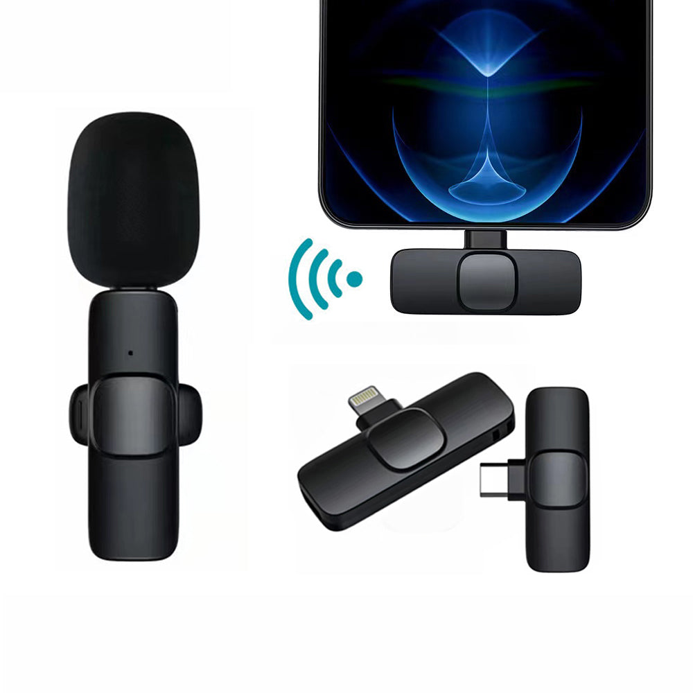 Wireless Clip-On Lavalier Microphone for iPhone & Android — view 1 | SupremaGear UAE