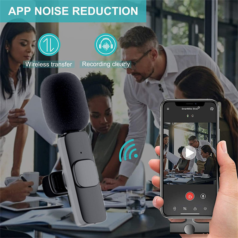 Wireless Clip-On Lavalier Microphone for iPhone & Android — view 1 | SupremaGear UAE