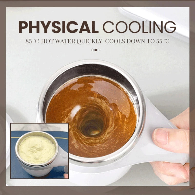 Self-Stirring Electric Coffee Mug – Rechargeable Magnetic Mixing Cup — view 1 | SupremaGear UAE