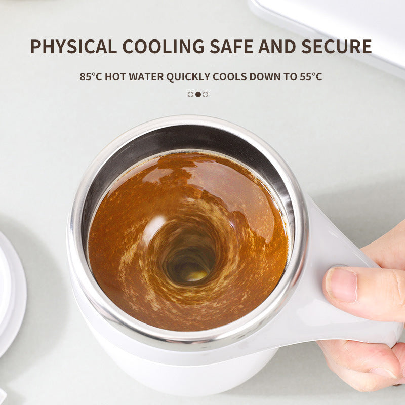 Self-Stirring Electric Coffee Mug – Rechargeable Magnetic Mixing Cup — view 1 | SupremaGear UAE