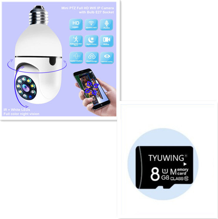 Smart WiFi Bulb Security Camera 1080P
