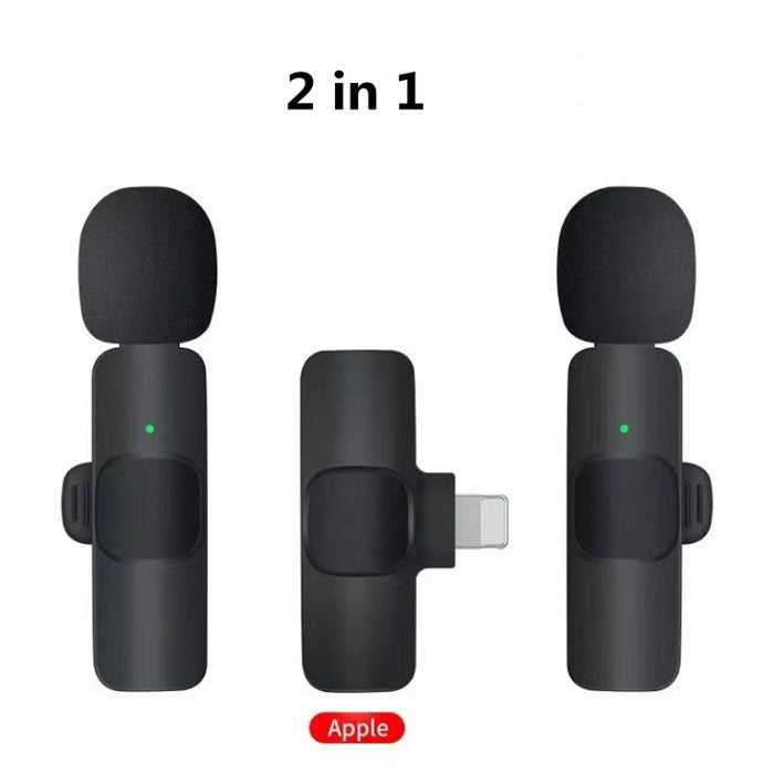 Wireless Clip-On Lavalier Microphone for iPhone & Android